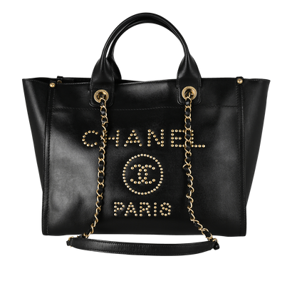 Deauville, £2,900, Handbags, Black, Caviar Leather, Front view